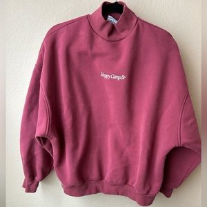 happy camp3r turtleneck sweater - Raspberry medium